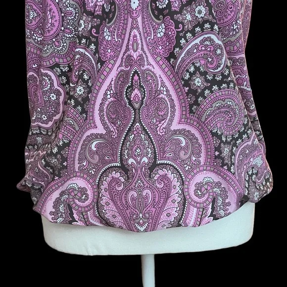 INC Embellished Paisley Halter Neck Top S - Picture 4 of 7